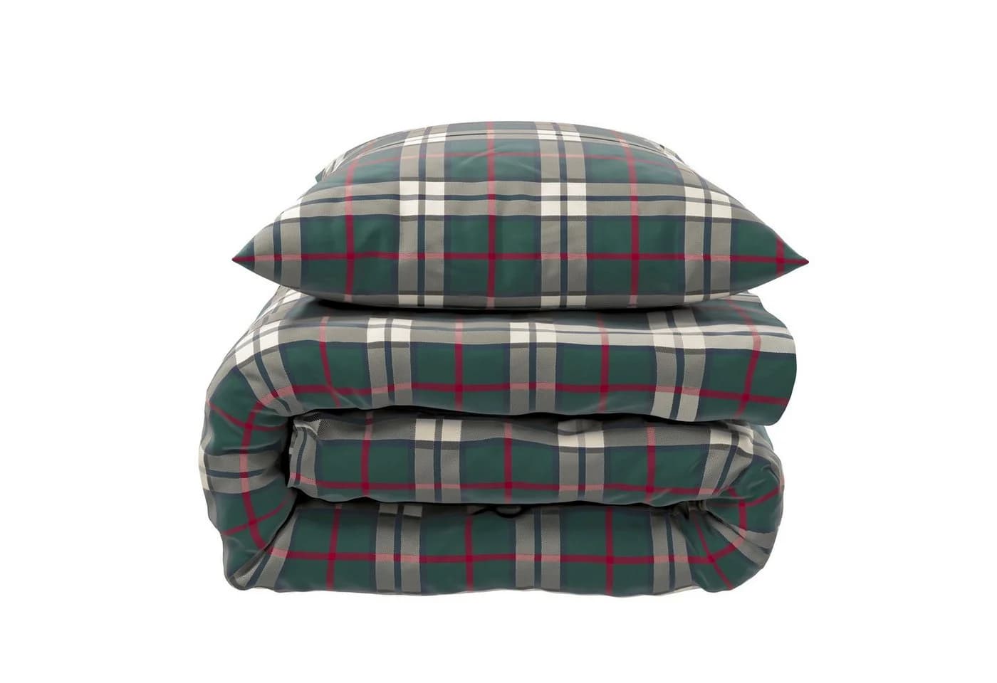 mistral home Bettwäsche 135x200cm Bristol Classic Winter Kariert Flanell 2 teilig - Bild 4