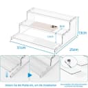 FOUORTUNATE-BEE Schreibtisch-Organizer Acryl 3 Ebenen Transparent Bild 4