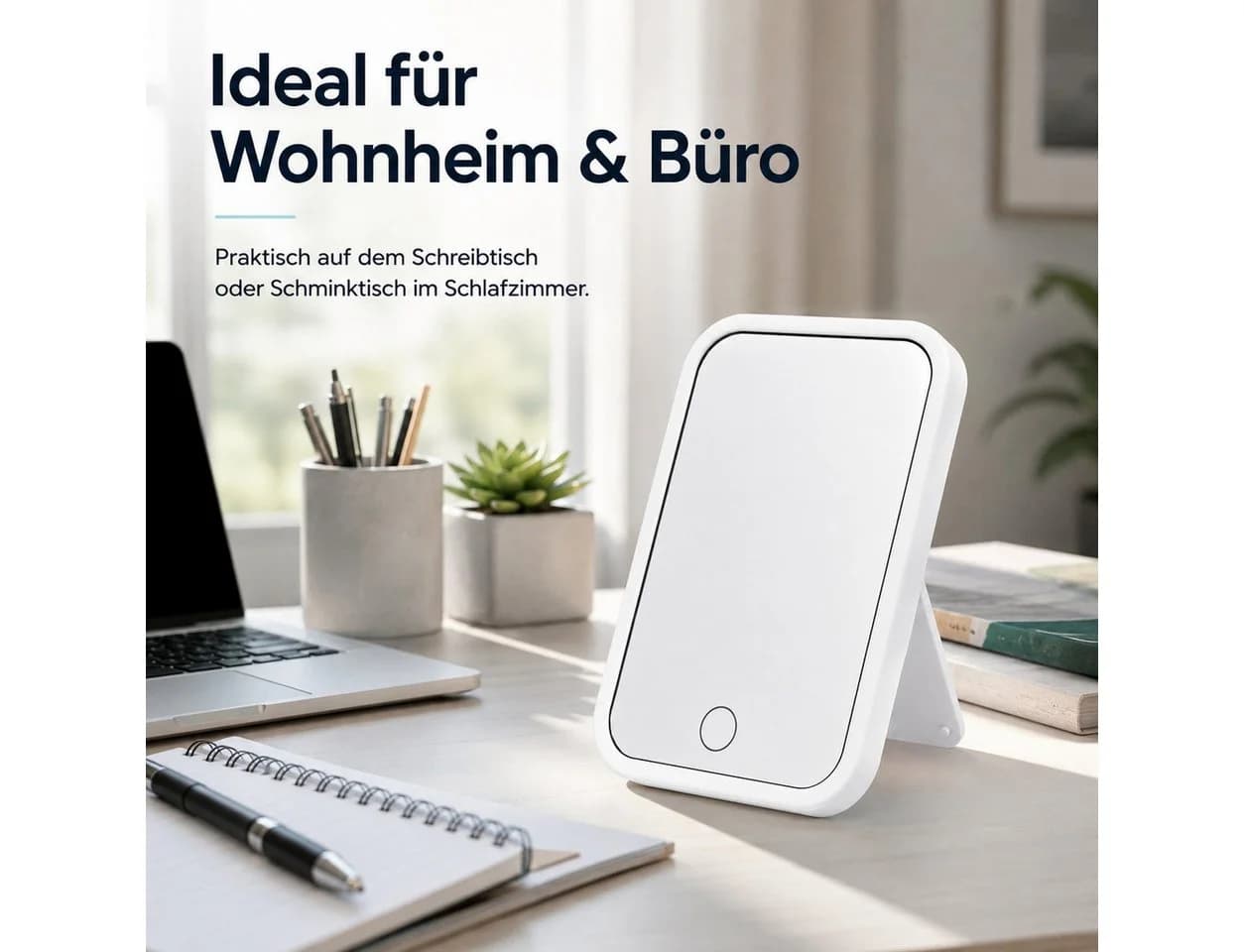 ibettertec LED-Schminkspiegel Weiß mit einstellbarer Helligkeit - Bild 4