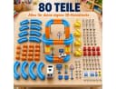 ibettertec Magnetspielbausteine Set 80-tlg. mit motorisiertem Auto Bild 3