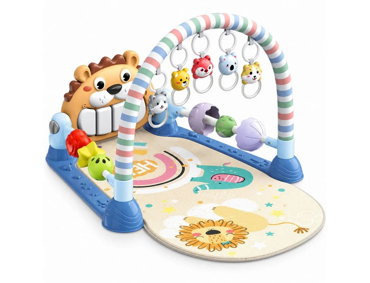 Luckice Spielbogen mit Tretklavier, Greifringen und Lichteffekten - Bild 2