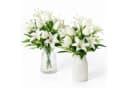 Luckice Kunstblumenstrauß 2er Set Weiß 45 cm Lilien & Tulpen Bild 2