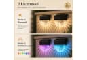 Luckice Solarleuchten Außen 2er Set RGB Warmweiß IP65 Bild 1