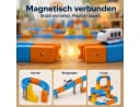 Luckice Magnetspielbausteine 80-tlg. mit motorisiertem Fahrzeug für 3D-Rennen Bild 3