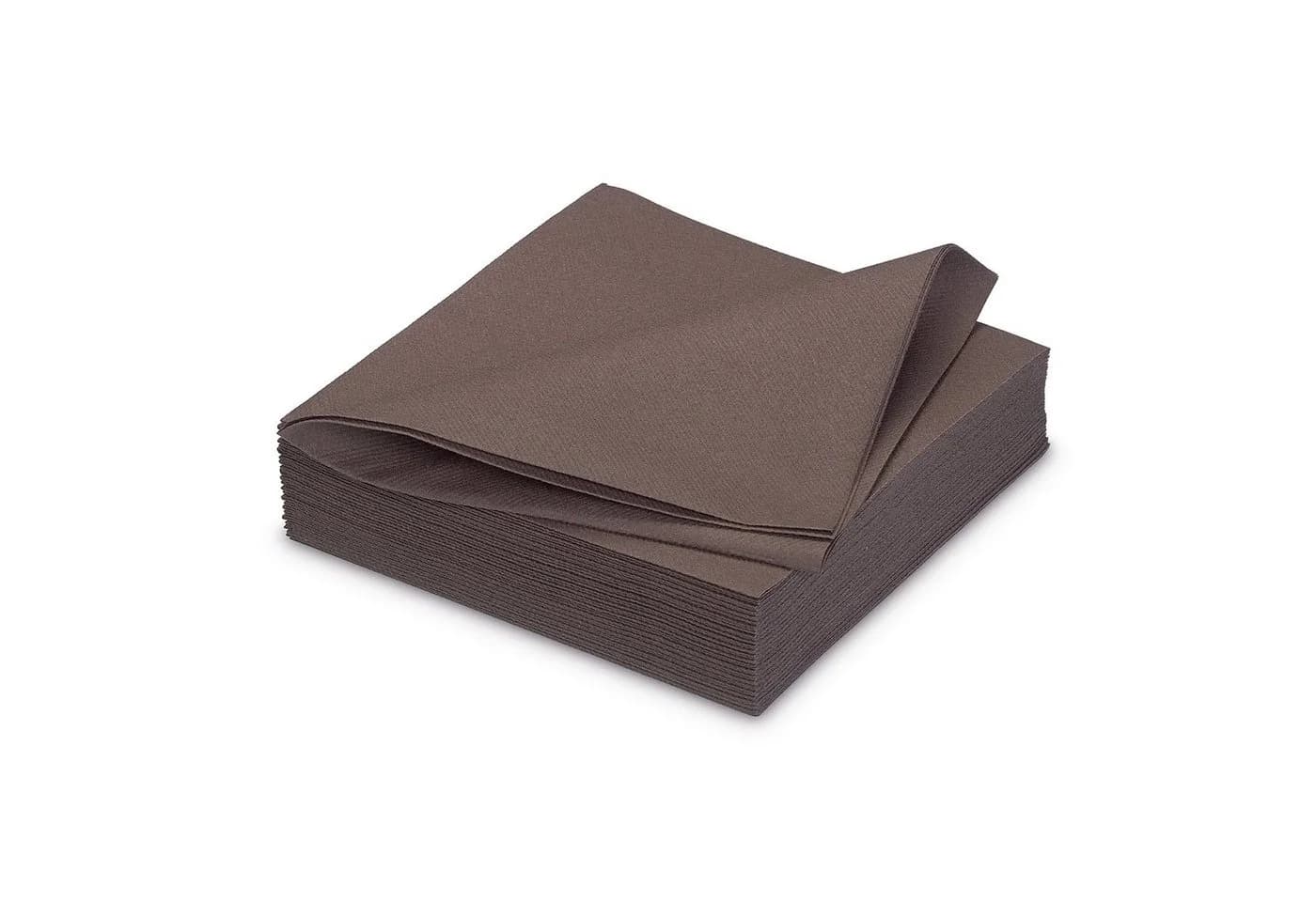 AVA Papierserviette Dunkelbraun 40x40cm 25 Stück Airlaid