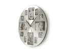 Nedis Wanduhr CLWA003PH40 Silber Metall Quarzwerk Fotofelder Bild 1