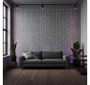 Nedis Smart-WLAN Vorhang-Lichterkette 180 RGB-LEDs IP65 Schwarz Bild 1