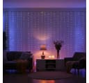 Nedis Smart-WLAN Vorhang-Lichterkette 180 RGB-LEDs IP65 Schwarz Bild 2