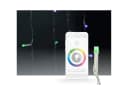 Nedis Smart-WLAN Vorhang-Lichterkette 180 RGB-LEDs IP65 Schwarz Bild 3