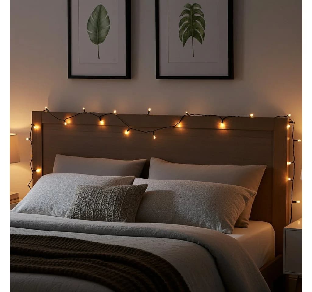 Nedis LED-Lichterkette 14,4m 192 LEDs Warmweiß Batterie IP44 - Bild 3