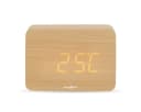 Nedis Digitalwecker CLDK2008BN Beige Holz LED-Anzeige Bild 1
