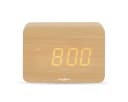 Nedis Digitalwecker CLDK2008BN Beige Holz LED-Anzeige Bild 2