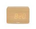 Nedis Digitalwecker CLDK2008BN Beige Holz LED-Anzeige Bild 3