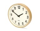 Nedis Wanduhr CLWA2226WD Quarzwerk Holzdesign Beige Bild 1