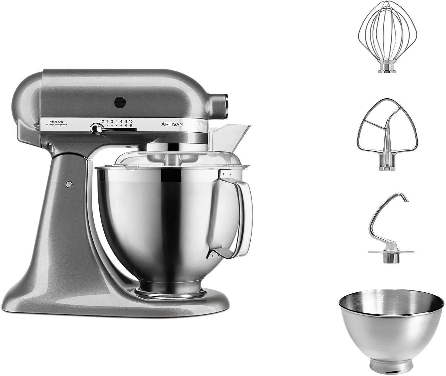 KitchenAid Küchenmaschine ARTISAN 5KSM185PS Medallion Silber