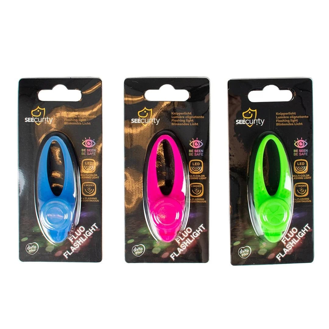 DUVO+ Leuchthalsband Silikon-Blinklicht Fluo Flashlight