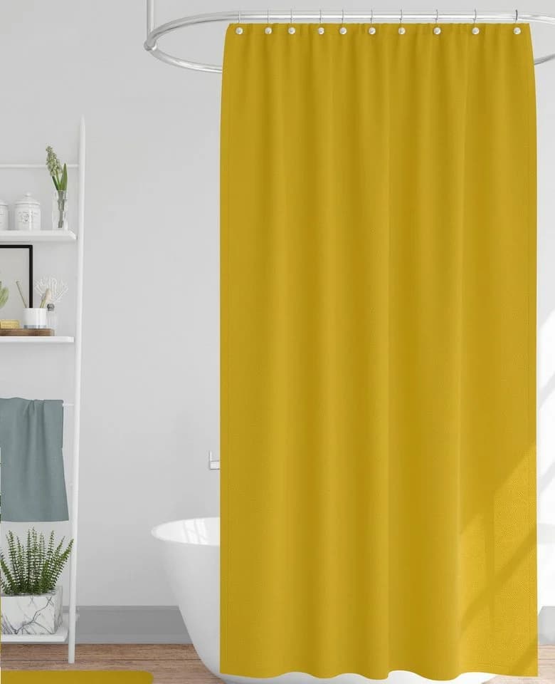 Urban Living Duschvorhang Gelb 180x200 cm Polyester - Bild 2
