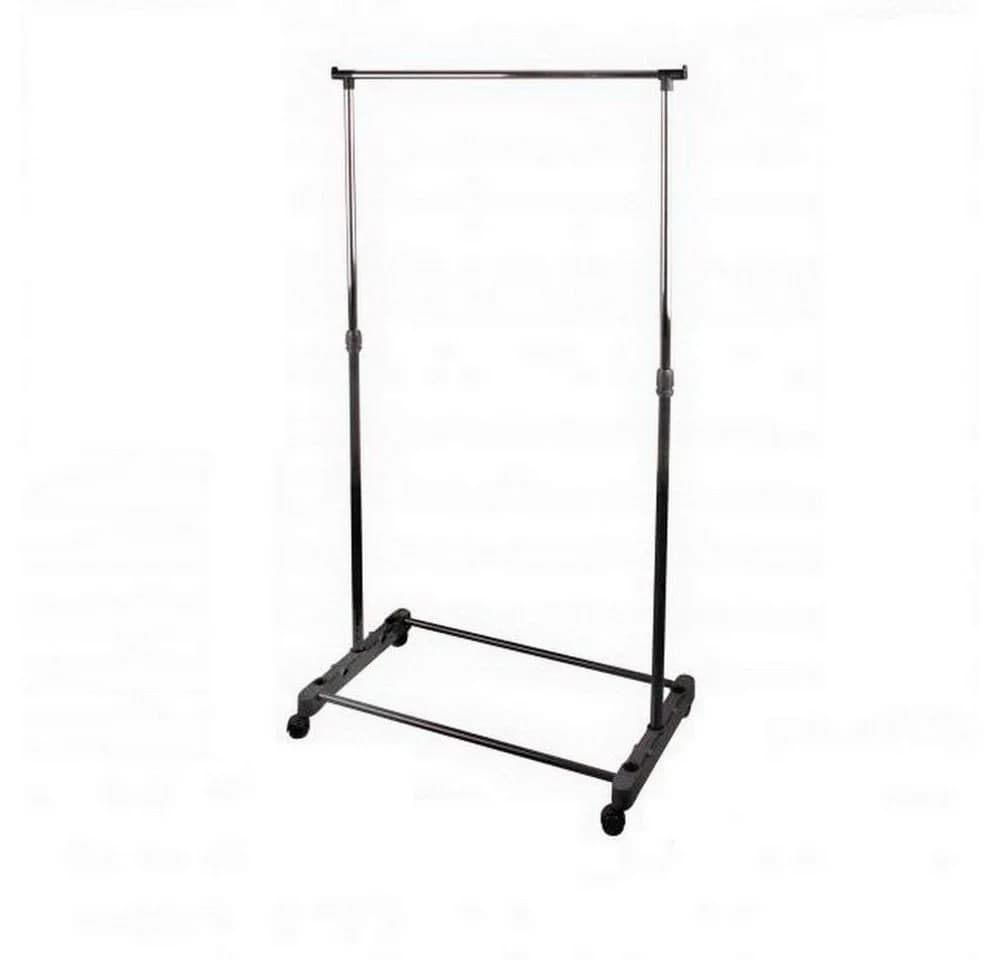 Urban Living Kleiderständer höhenverstellbar Schwarz-Silber mit Rollen - Bild 2