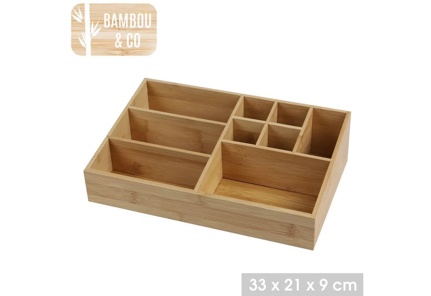 Bambou&Co Bambus Organizer Aufbewahrungsbox