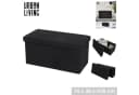 Urban Living Truhenbank TEDDY Sitzbank Schwarz mit Stauraum Bild 1