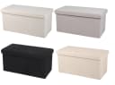 Urban Living Truhenbank TEDDY Sitzbank Schwarz mit Stauraum Bild 3