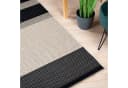 DomDeco UMAR Teppich Schwarz-Beige Flachgewebe In- & Outdoor Bild 1
