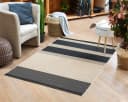 DomDeco UMAR Teppich Schwarz-Beige Flachgewebe In- & Outdoor Bild 2