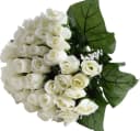 Botanic-Haus Kunstblumen-Rosenstrauß 36-tlg. Creme/Weiß Bild 2