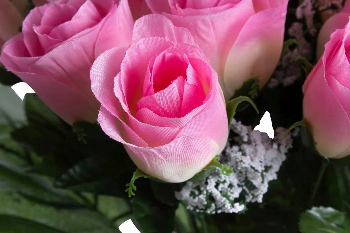 BOTANIC-HAUS Rosenstrauß 36-tlg. Rosa Kunststoff - Bild 3
