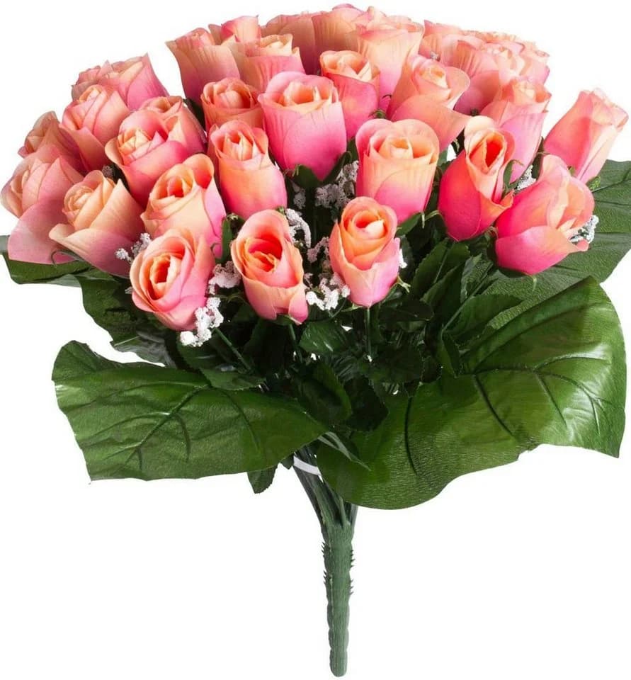 Botanic-Haus Kunstblume Rosenstrauß 36 Rosen Rosa