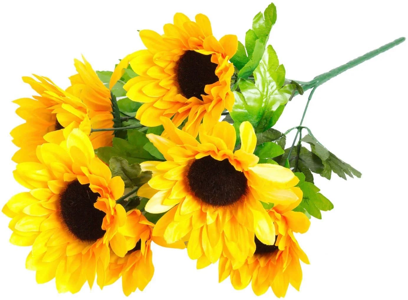 BOTANIC-HAUS Sonnenblumenbusch Kunstblume Gelb