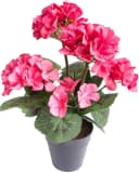 Botanic-Haus Kunstblume Geranienbusch 6 Blütenköpfe Pink Bild 3