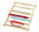 Betzold Großer Schul-Webrahmen 40x30cm Web-Set für Kinder Basteln Bild 2