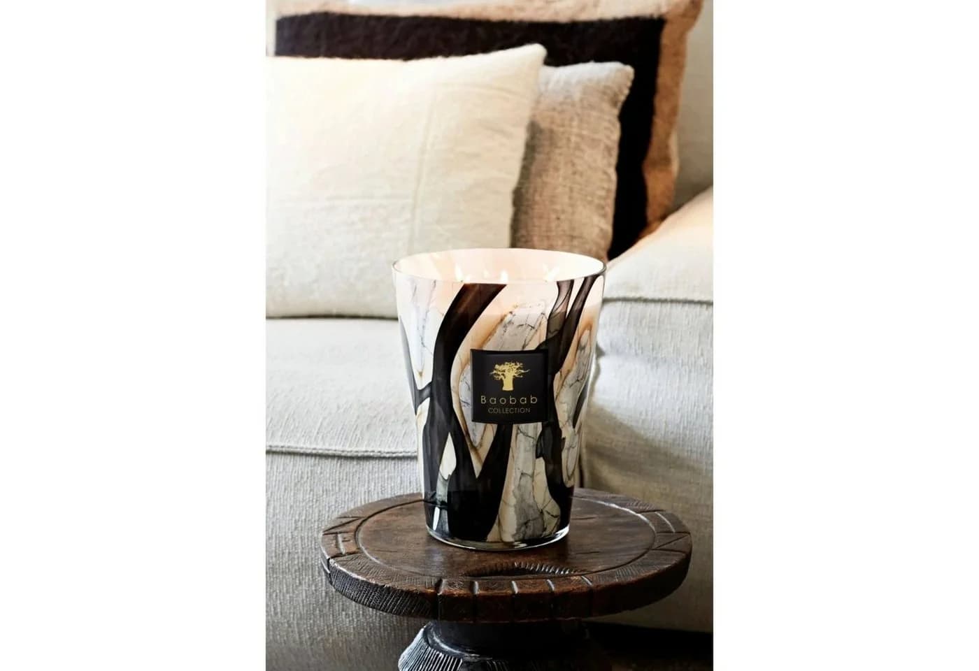 Baobab Duftkerze Stones Marble Grau Marmor Design