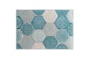 DomDeco Teppich Classic Hexagon Tiles M Blau In- und Outdoor Bild 2