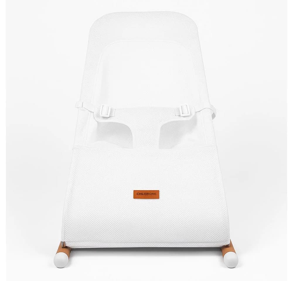 CHILDHOME Babywippe aus Buche & Stahl Weiß 3D Mesh - Bild 5