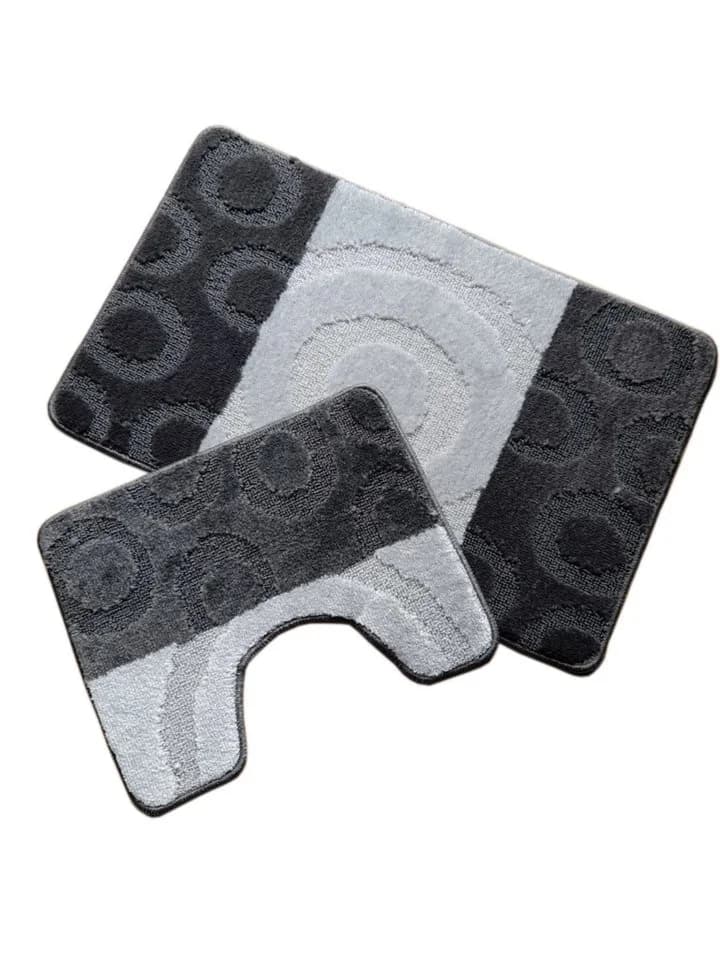 oKu-Tex Badgarnitur Brize 2-teilig Grau Schwarz Retro Polypropylen - Bild 2