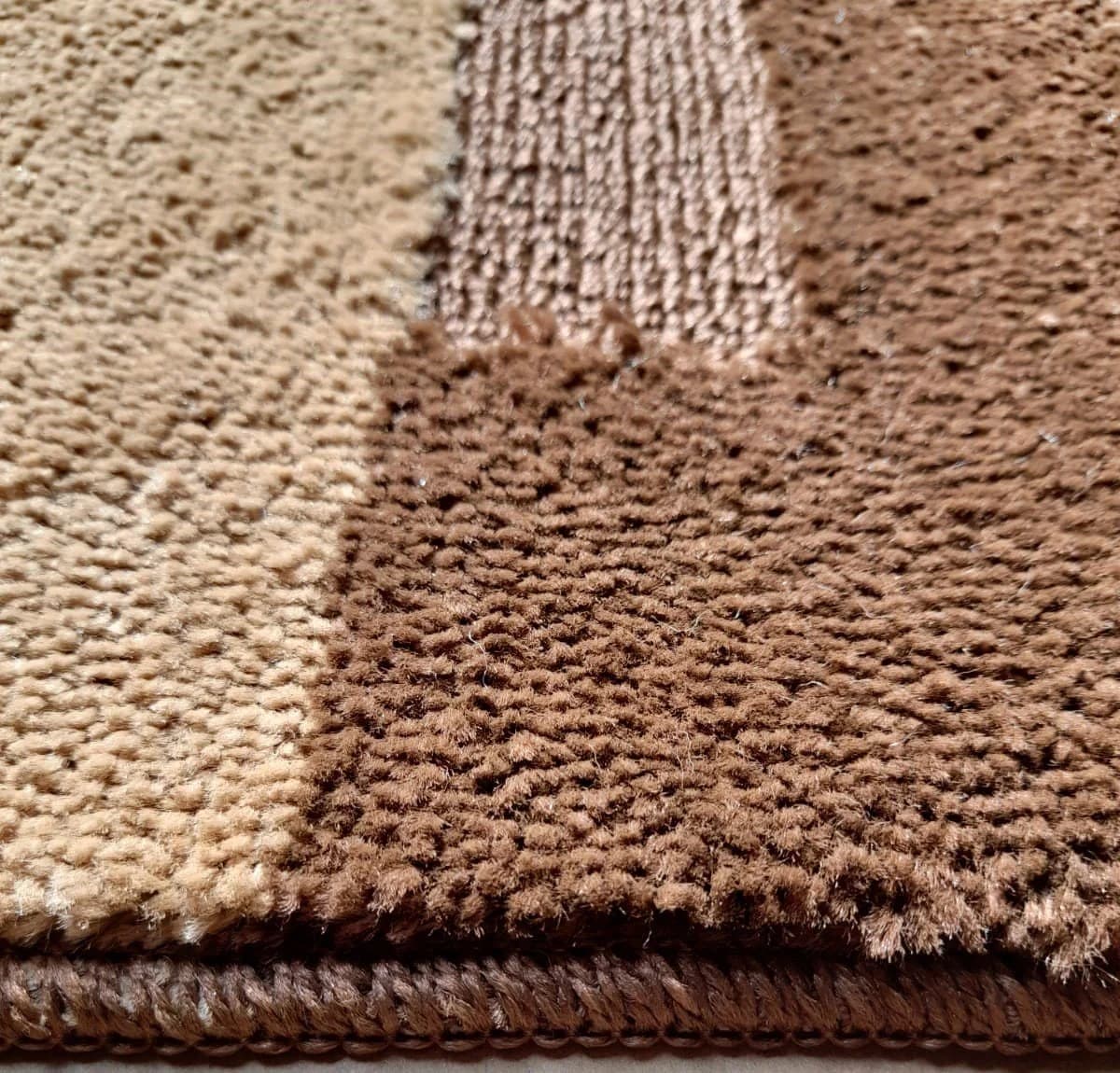 oKu-Tex Badematzen-Set Brize 2-teilig Braun Beige Gestreift - Bild 3