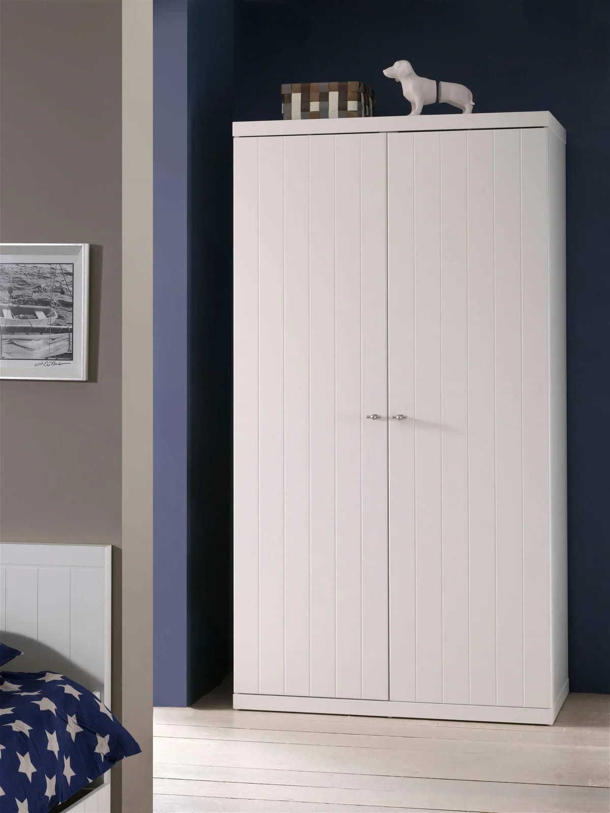 Vipack Kleiderschrank Robin Weiß 2 Türen