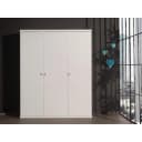Vipack Kleiderschrank Robin Weiß 3-Türer mit Stauraum Bild 1