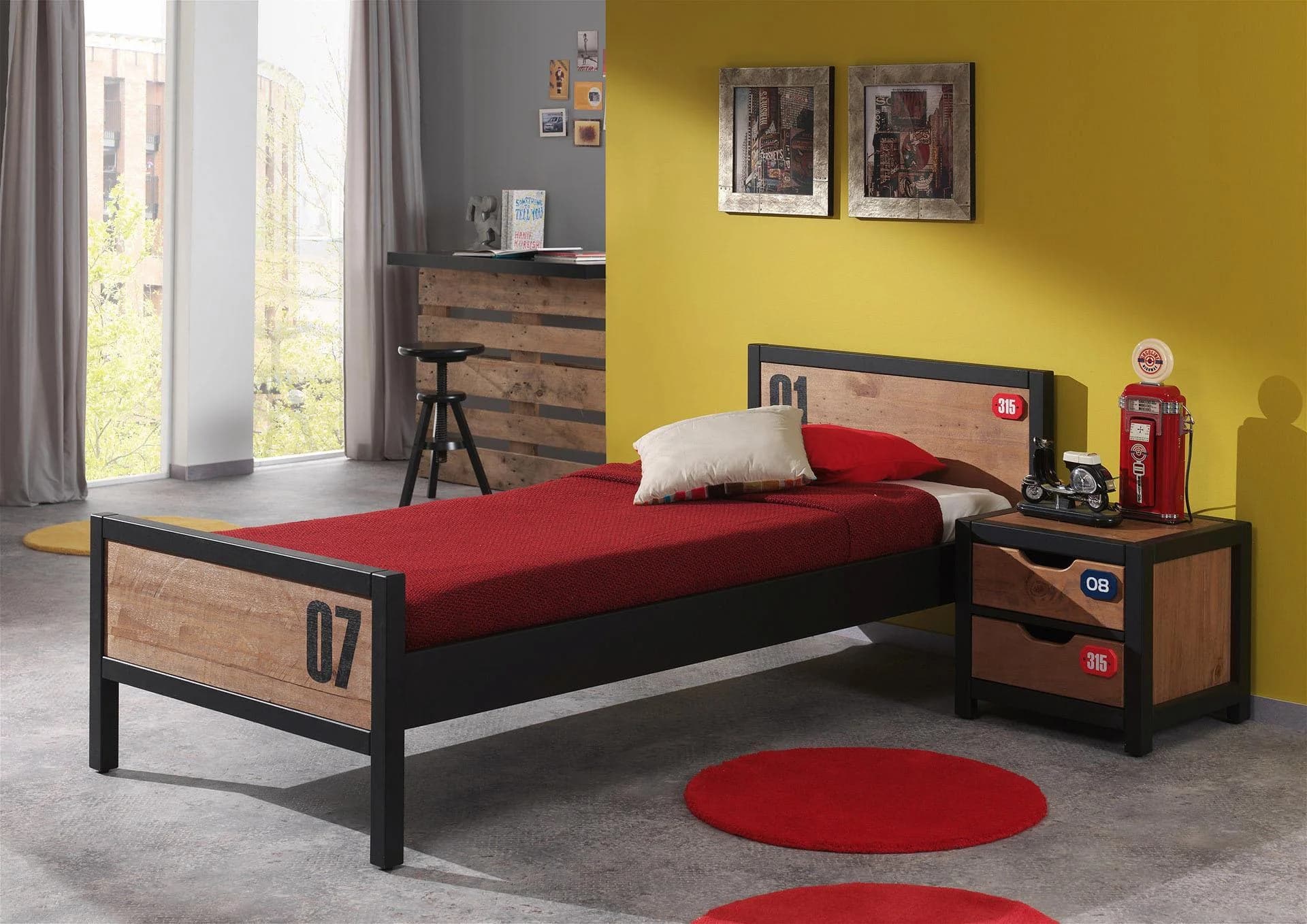 Vipack Kinderbett Alex 90x200 cm Kiefer beige - Bild 2