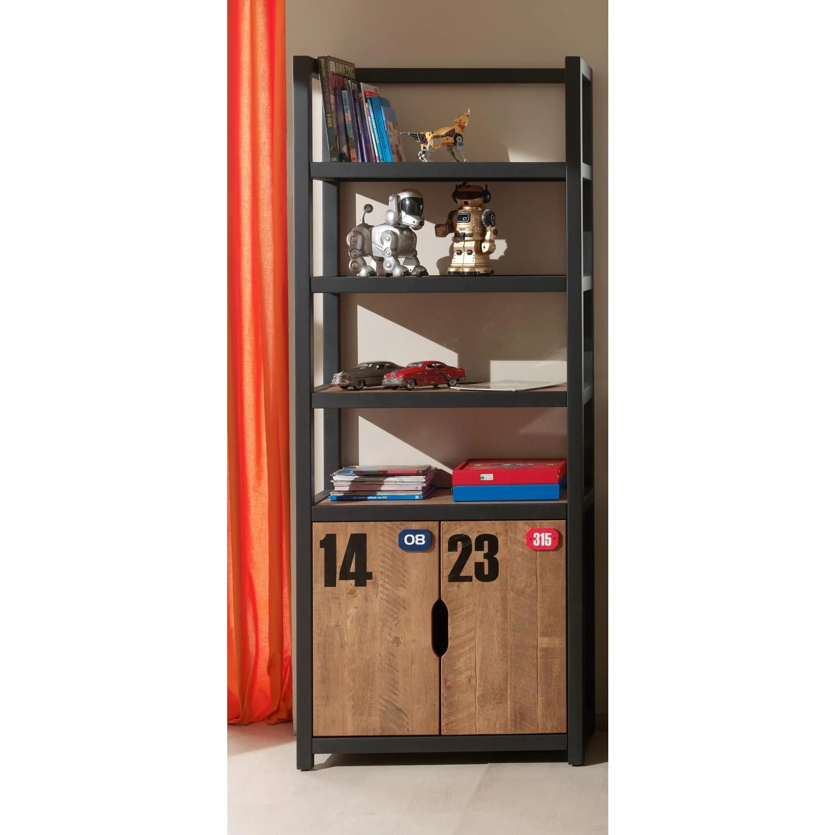 Vipack Kinderregal Alex Beige Gebürstet Kiefer MDF