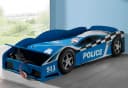 Vipack Autobett Police Blau mit Stauraum und Lattenrost Bild 3