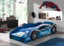 Vipack Autobett Police Blau mit Stauraum und Lattenrost Bild 4