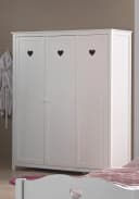 Vipack Kleiderschrank Amori Weiß 3-türig FSC-zertifiziert Bild 2