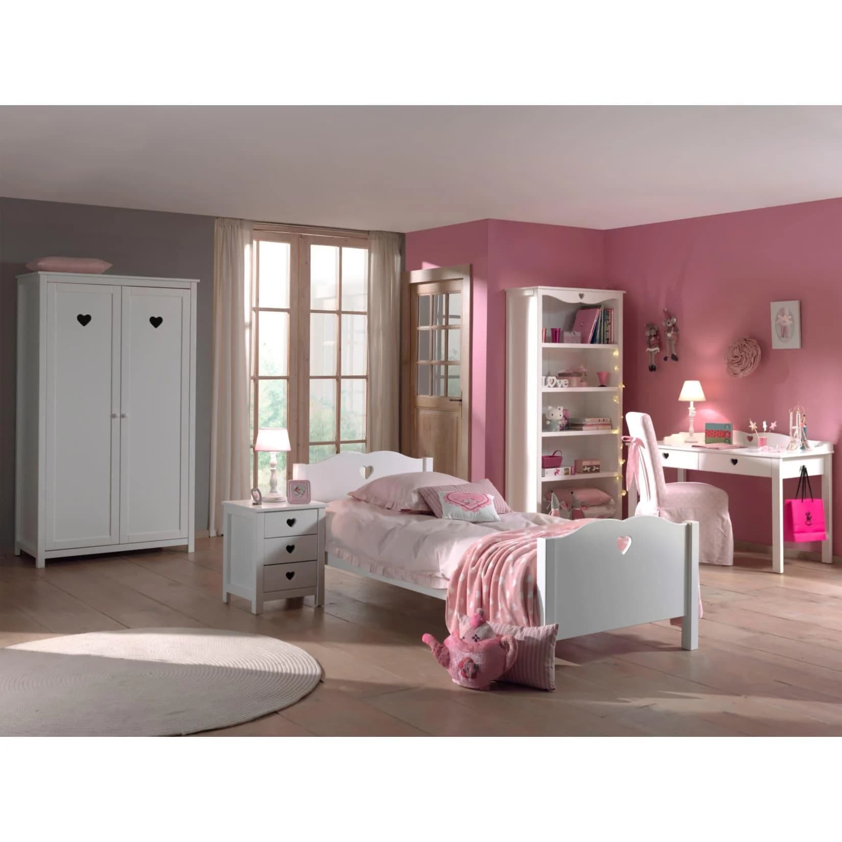 Vipack Komplettzimmer Amori 5-tlg. Kinderzimmer Set Weiß