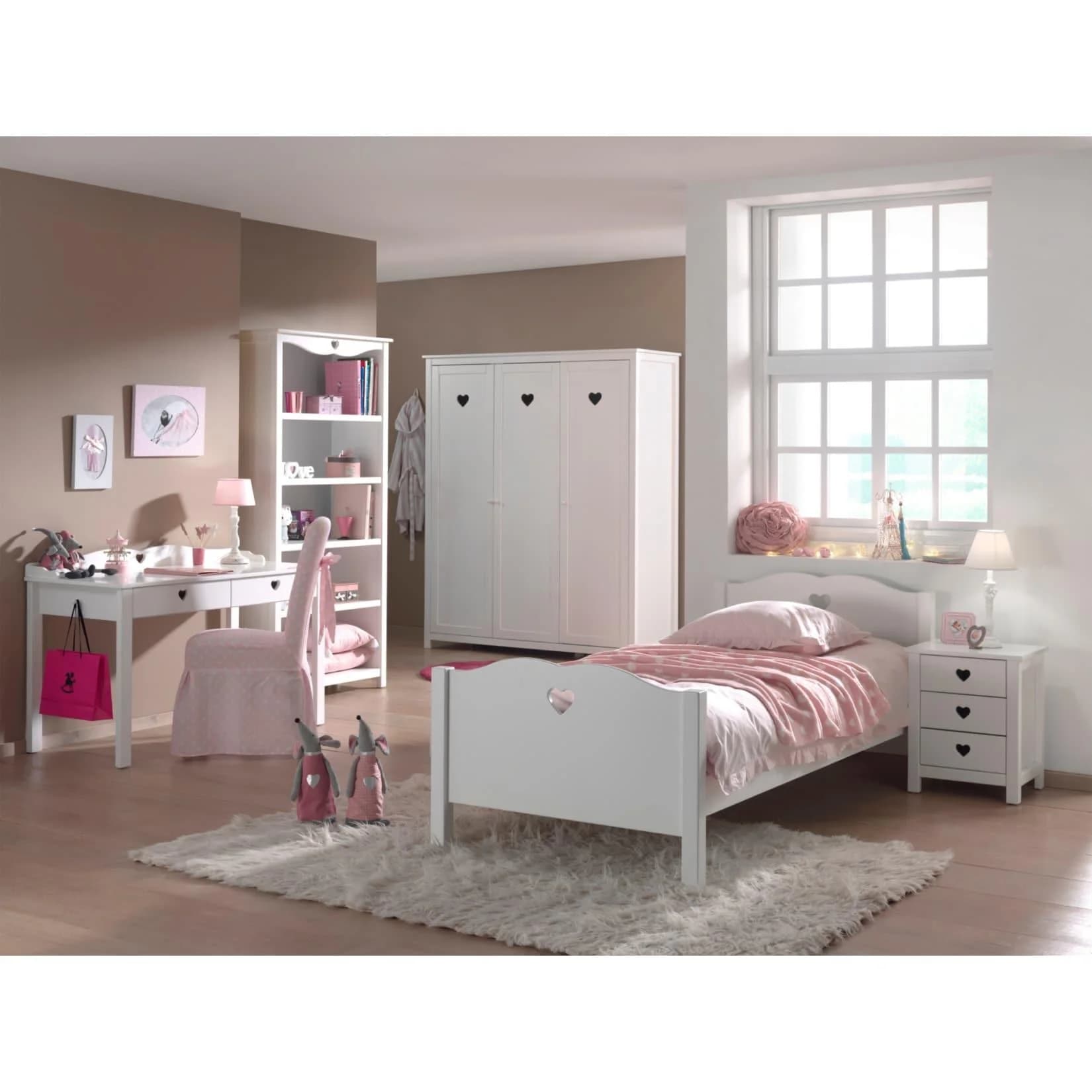 Vipack Komplettzimmer Amori 5-tlg. mit 3-türigem Kleiderschrank