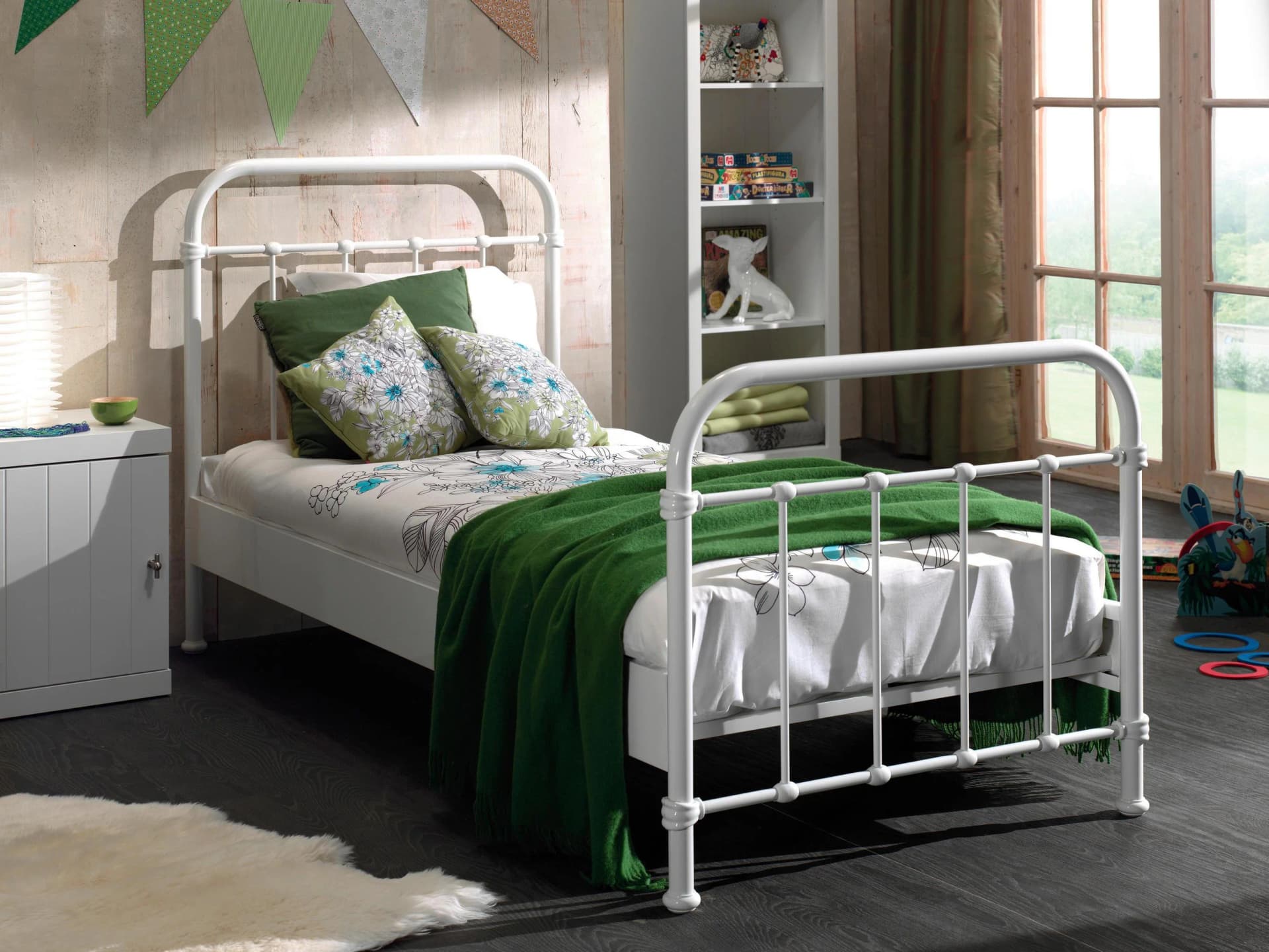 VIPACK Metallbett New York weiß 90x200 cm - Bild 2