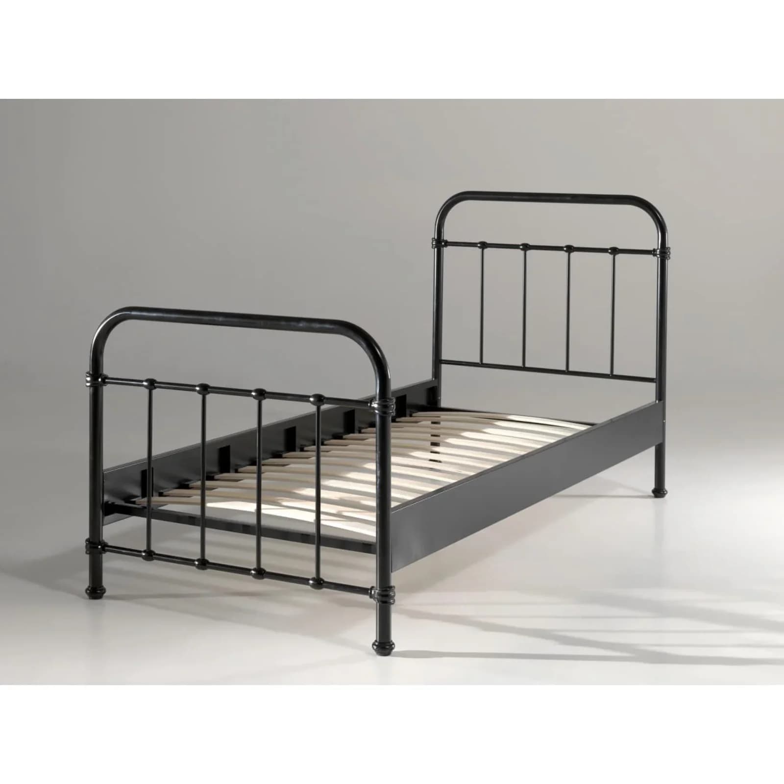 VIPACK Metallbett New York Schwarz 90x200 cm