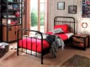 VIPACK Metallbett New York Schwarz 90x200 cm Bild 2
